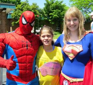 Spiderman and Super Girl to the Rescue