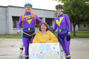 The Wonder Twins biked 75 miles to raise money for individuals living in Northeast Ohio with Multiple Sclerosis (MS) during its 2014 Pedal to the Point ride.